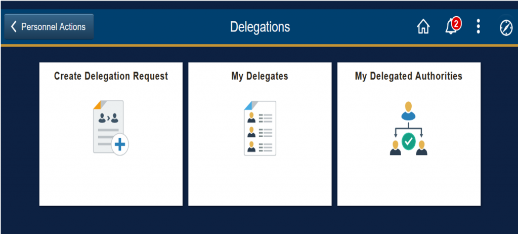 Fluid delegation request Fluid delegation request